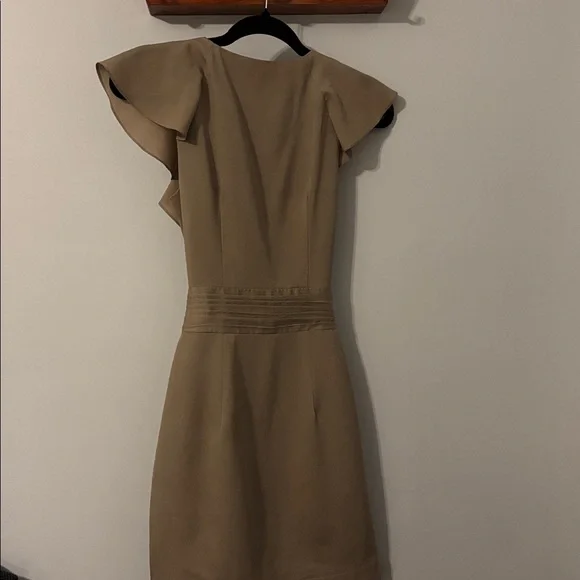 Bebe Beige Ruffle Mini Dress - Picture 3 of 4